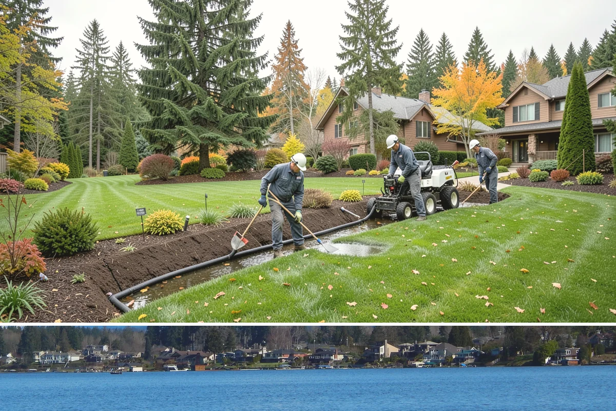Gravel Mulch Installation in Lake Stevens, Snohomish County, WA - Gravel can be installed any time of year, but dry summer windows in the Northwest make grading and fabric work cleaner and faster.