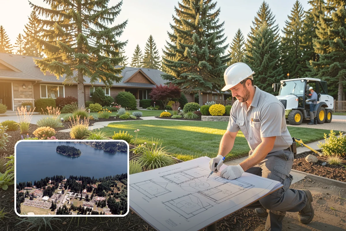 Gravel Mulch Installation in Lakewood, Pierce County, WA - Permanent ground cover that never needs yearly replacement