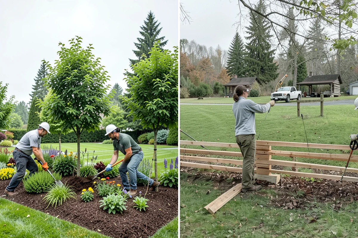 Gravel Mulch Installation in Lakewood, Pierce County, WA - Review the design and select stone size and color for the space