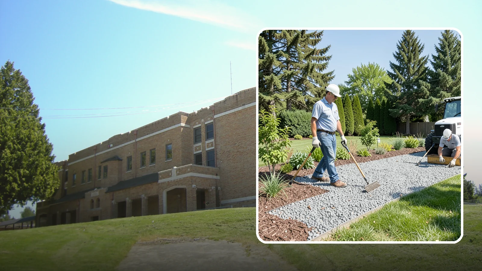 Gravel Mulch Installation in Maple Valley, King County, WA - We install decorative gravel mulch for a clean, permanent ground cover that never needs annual replacement.