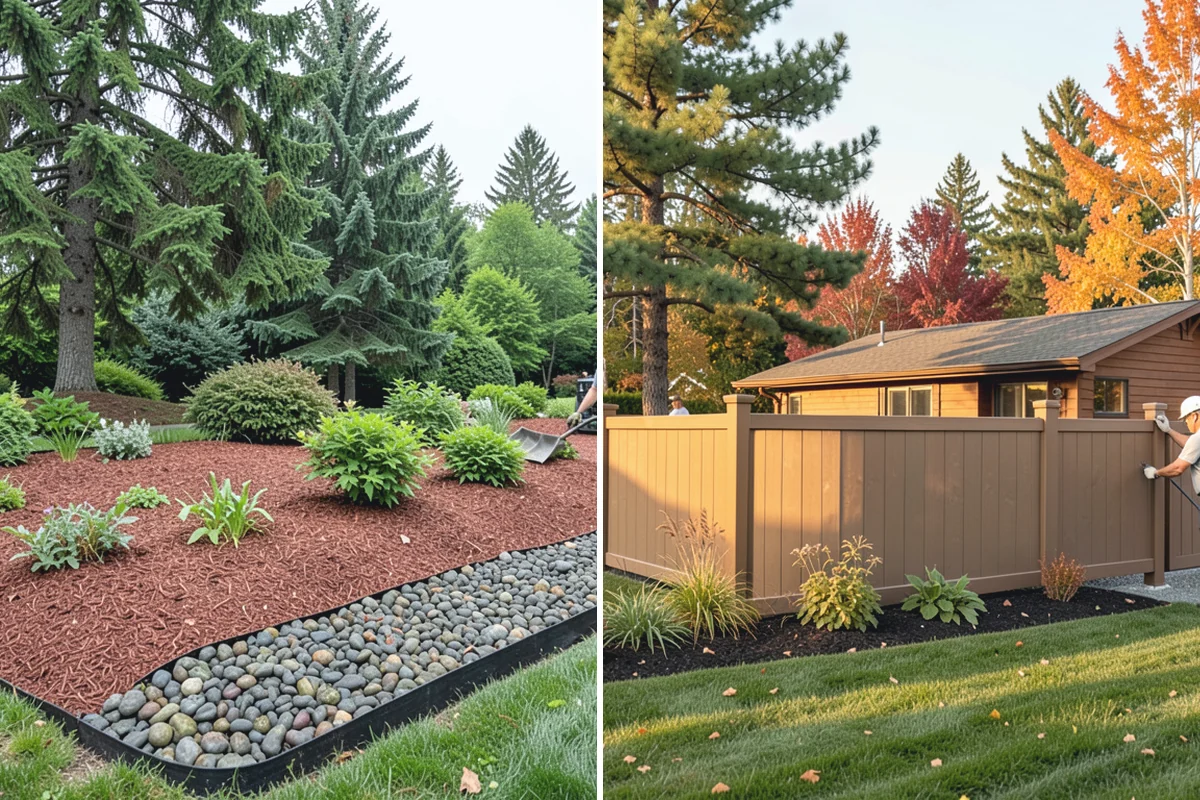 Gravel Mulch Installation in Marysville, Snohomish County, WA - Review the design and select stone size and color for the space