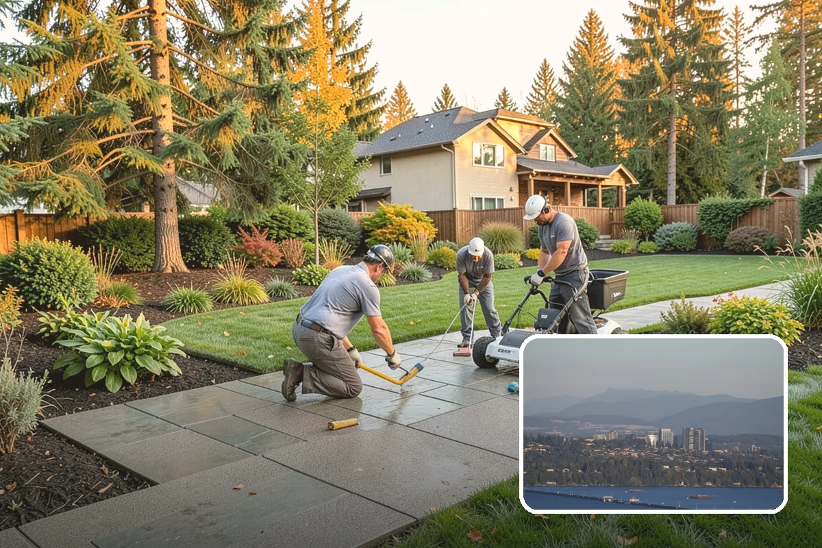 Gravel Mulch Installation in Medina, King County, WA - Permanent ground cover that never needs yearly replacement