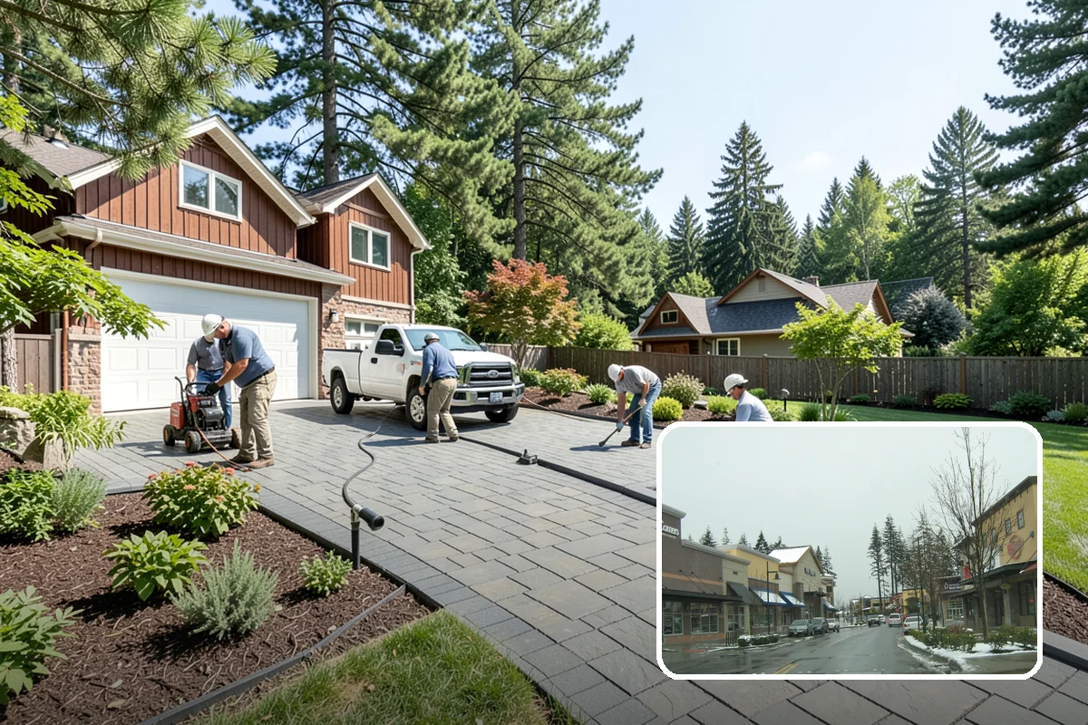 Gravel Mulch Installation in Mill Creek, Snohomish County, WA - Permanent ground cover that never needs yearly replacement