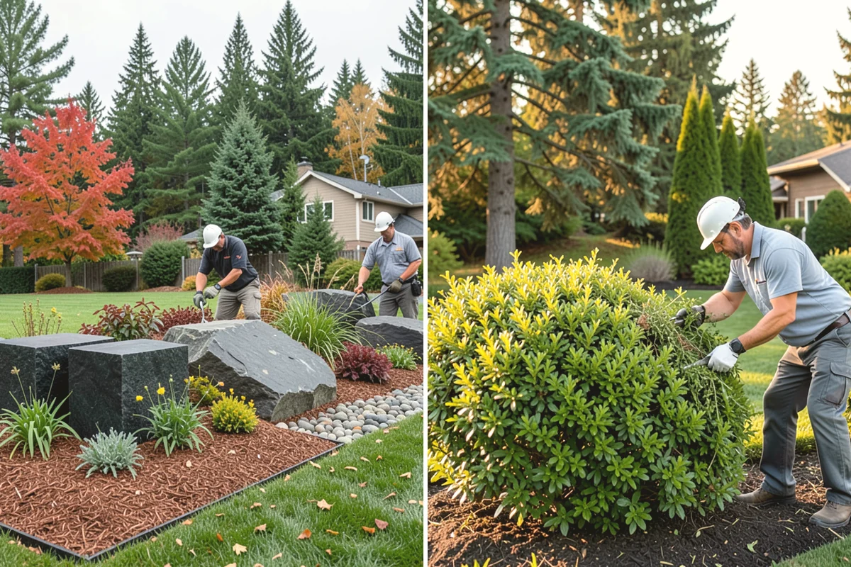 Gravel Mulch Installation in Mill Creek, Snohomish County, WA - Review the design and select stone size and color for the space