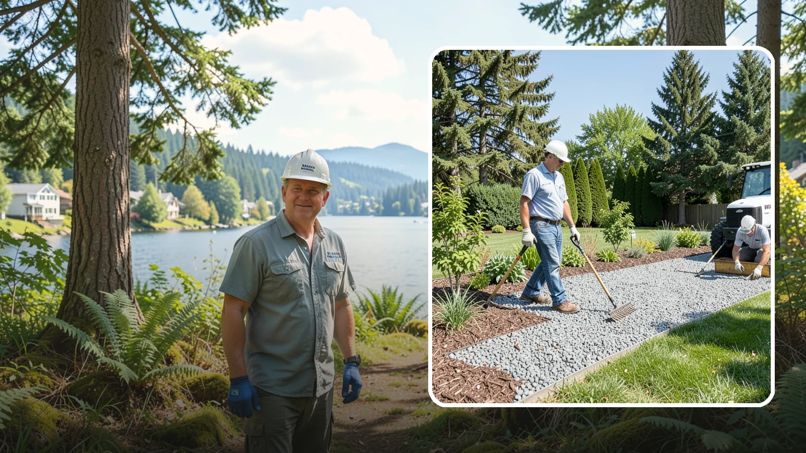Gravel Mulch Installation in Milton, King County, WA - We install decorative gravel mulch for a clean, permanent ground cover that never needs annual replacement.