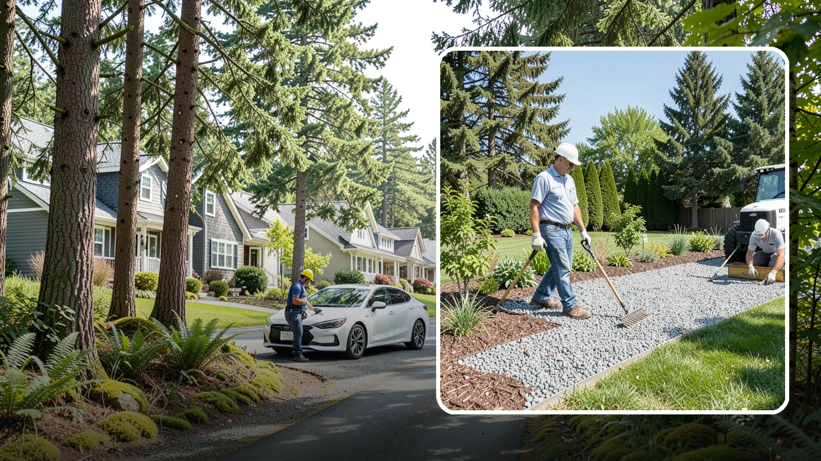 Gravel Mulch Installation in Normandy Park, King County, WA - We install decorative gravel mulch for a clean, permanent ground cover that never needs annual replacement.