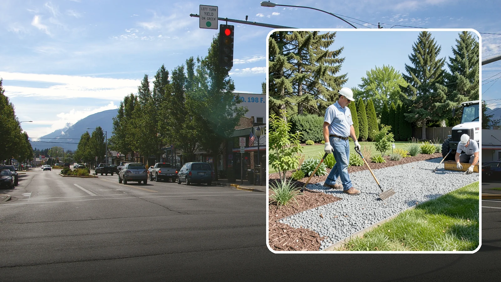 Gravel Mulch Installation in North Bend, King County, WA - We install decorative gravel mulch for a clean, permanent ground cover that never needs annual replacement.