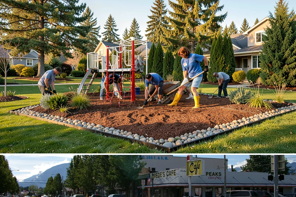 Gravel Mulch Installation in North Bend, King County, WA - Gravel can be installed any time of year, but dry summer windows in the Northwest make grading and fabric work cleaner and faster.