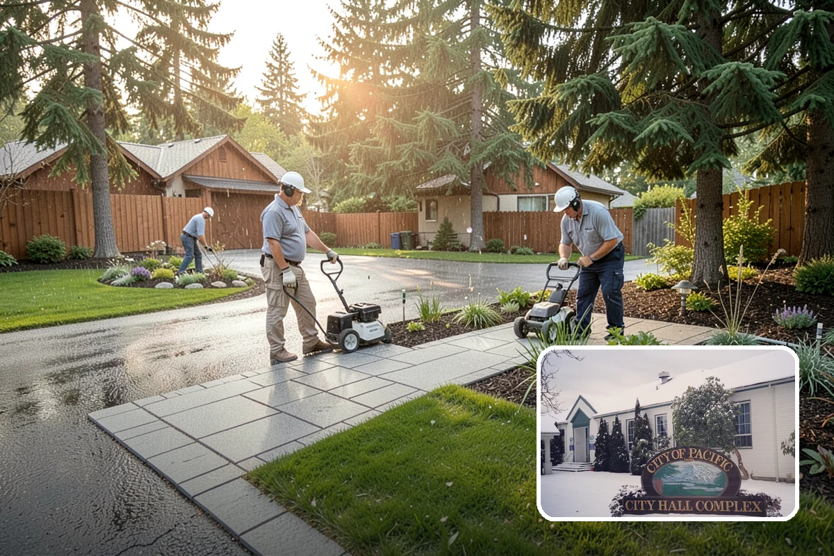Gravel Mulch Installation in Pacific, King County, WA - Permanent ground cover that never needs yearly replacement