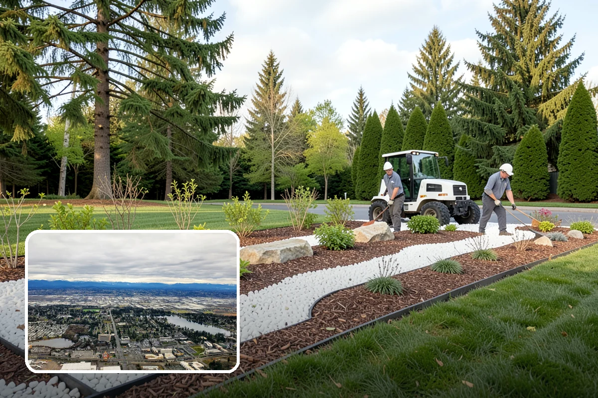 Gravel Mulch Installation in SeaTac, King County, WA - Permanent ground cover that never needs yearly replacement