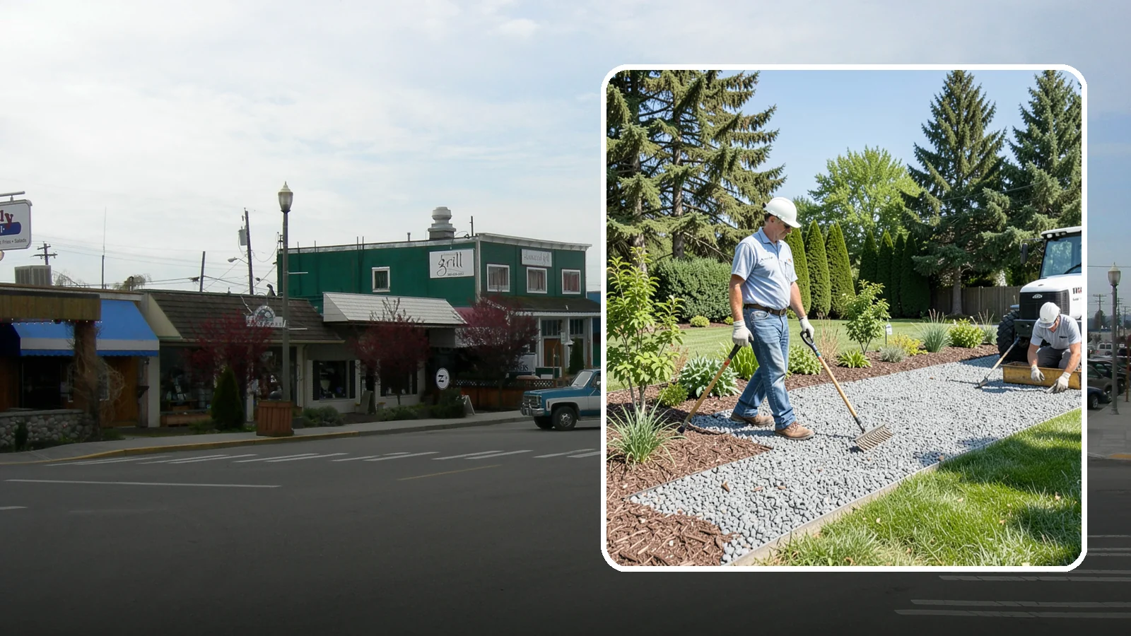 Gravel Mulch Installation in Stanwood, Snohomish County, WA - We install decorative gravel mulch for a clean, permanent ground cover that never needs annual replacement.