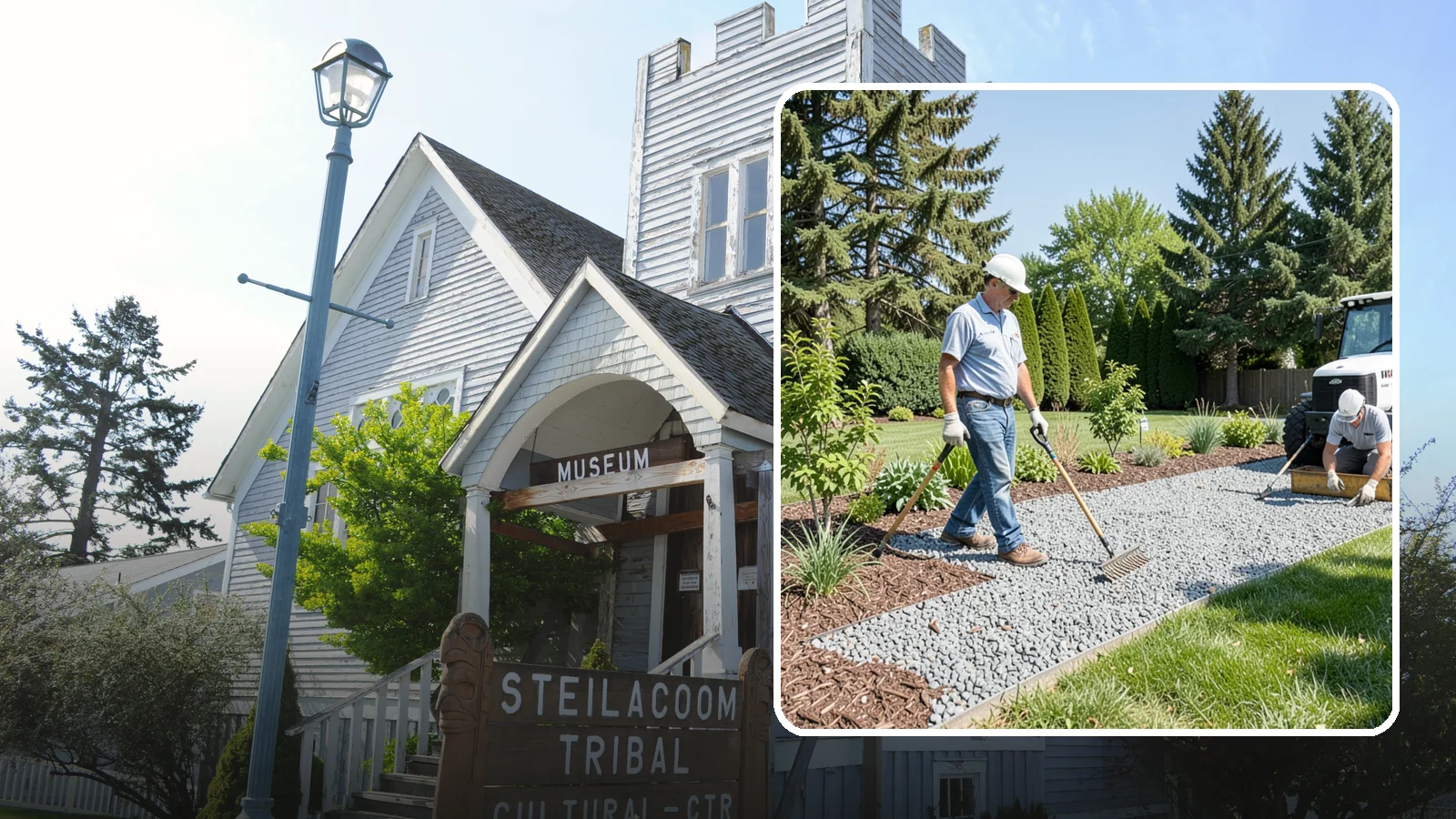 Gravel Mulch Installation in Steilacoom, Pierce County, WA - We install decorative gravel mulch for a clean, permanent ground cover that never needs annual replacement.