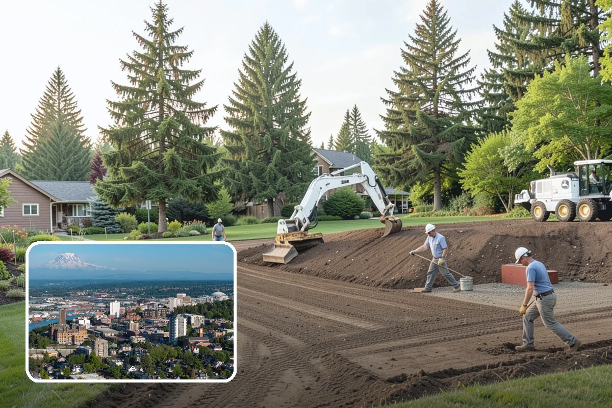 Gravel Mulch Installation in Tacoma, Pierce County, WA - Permanent ground cover that never needs yearly replacement
