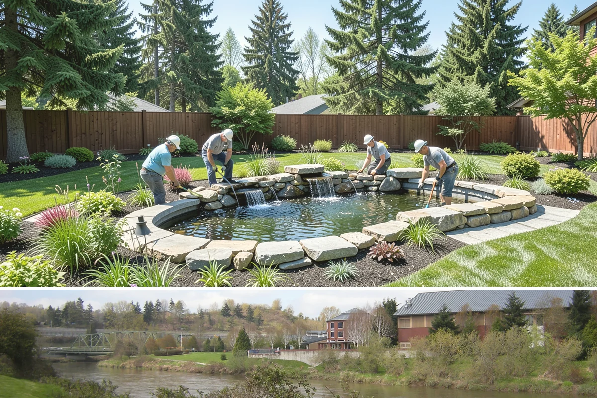 Gravel Mulch Installation in Tukwila, King County, WA - Gravel can be installed any time of year, but dry summer windows in the Northwest make grading and fabric work cleaner and faster.