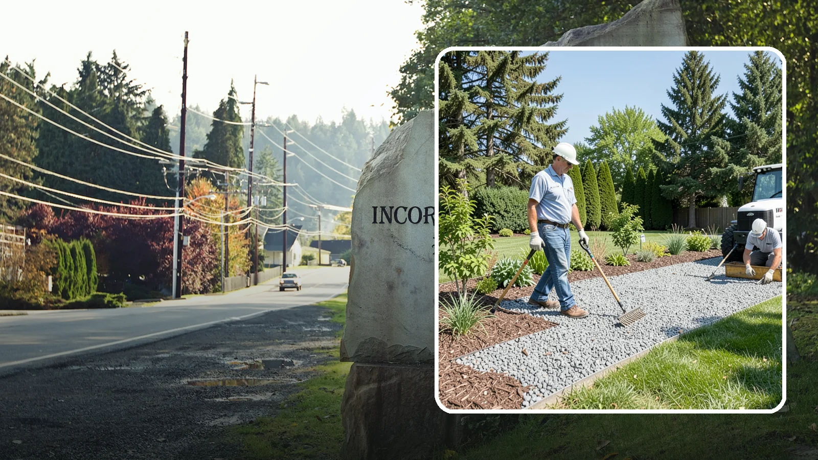 Gravel Mulch Installation in Wilkeson, Pierce County, WA - We install decorative gravel mulch for a clean, permanent ground cover that never needs annual replacement.
