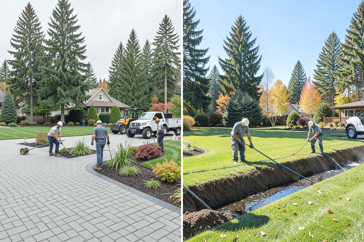 Gravel Mulch Installation in Woodinville, King County, WA - Review the design and select stone size and color for the space