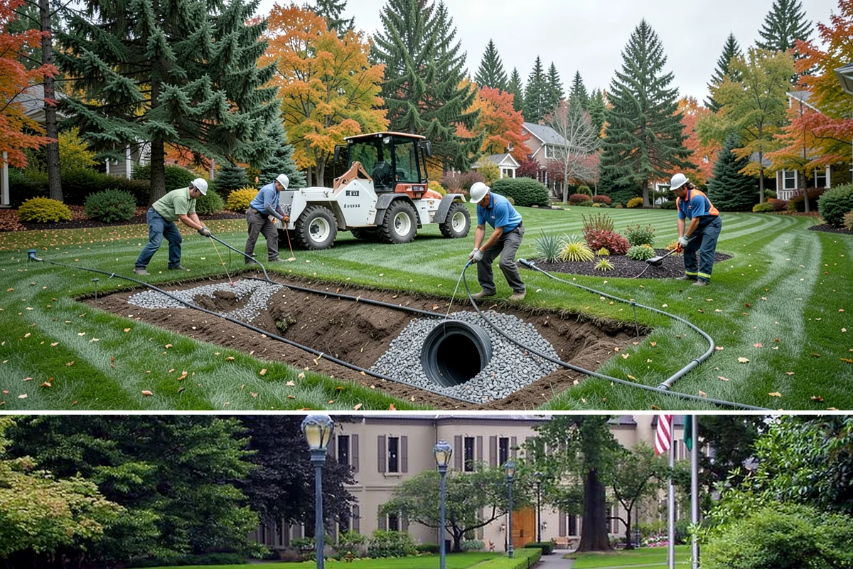 Gravel Mulch Installation in Woodinville, King County, WA - Gravel can be installed any time of year, but dry summer windows in the Northwest make grading and fabric work cleaner and faster.