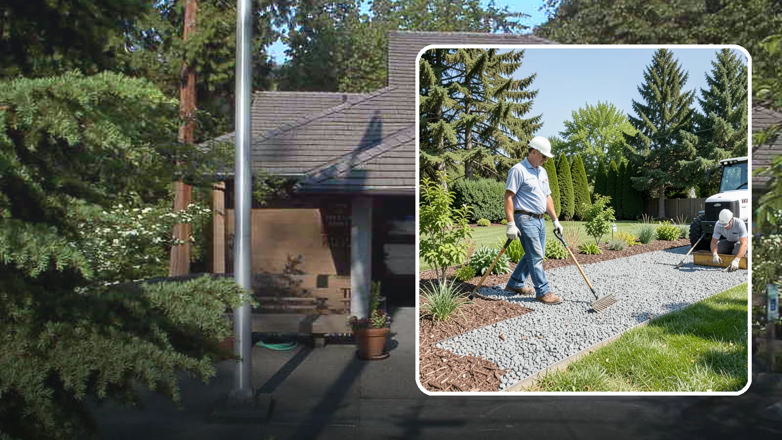 Gravel Mulch Installation in Yarrow Point, King County, WA - We install decorative gravel mulch for a clean, permanent ground cover that never needs annual replacement.