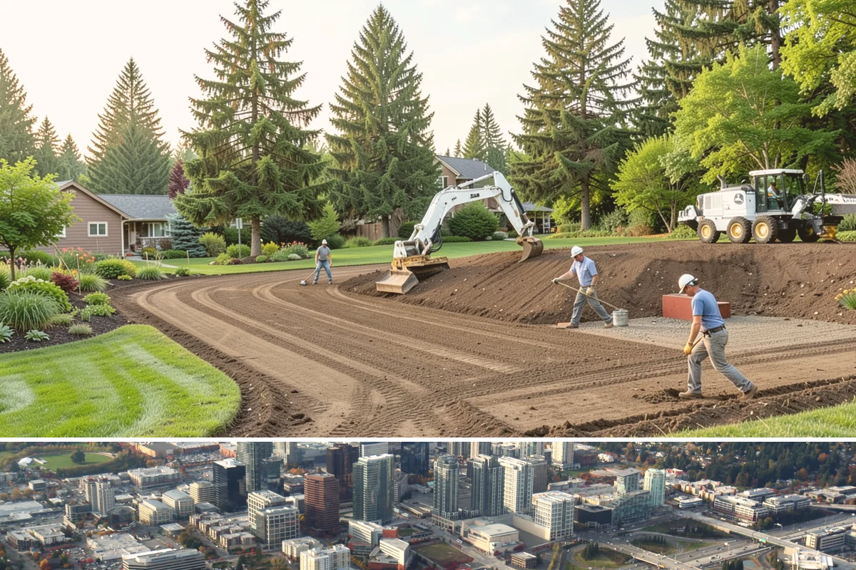 Gravel Pathway Installation in Bellevue, King County, WA - Build in the drier spring-through-fall window when the base can be compacted properly before winter rains test the drainage.