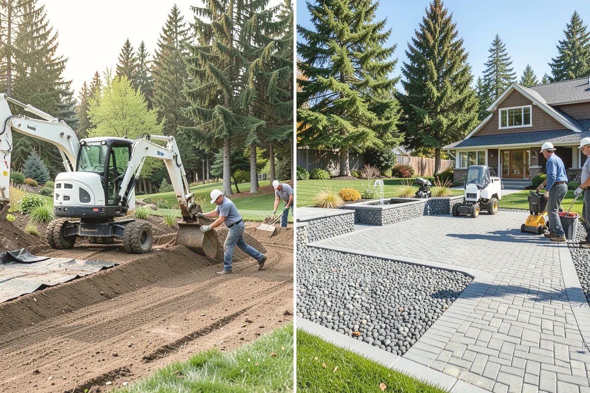 Gravel Pathway Installation in Covington, King County, WA - Excavate the pathway and remove soft or organic soil