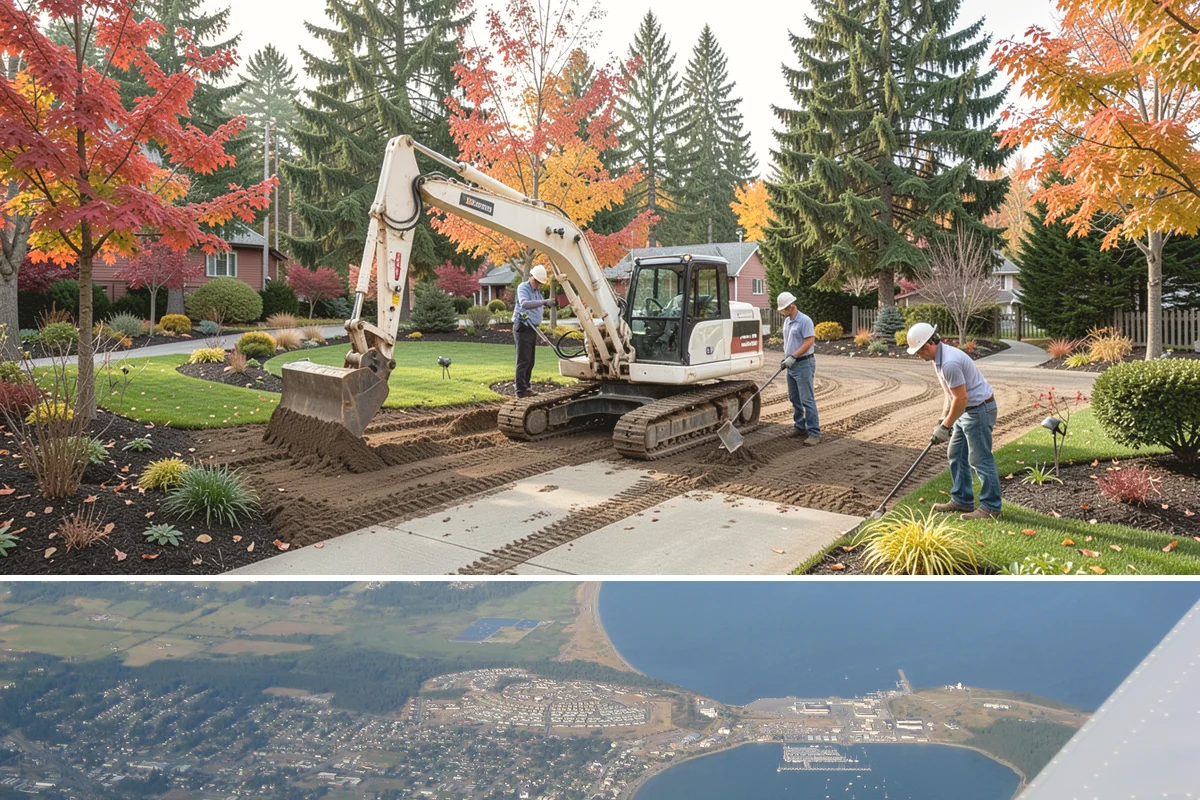 Gravel Pathway Installation in Oak Harbor, Island County, WA - Build in the drier spring-through-fall window when the base can be compacted properly before winter rains test the drainage.