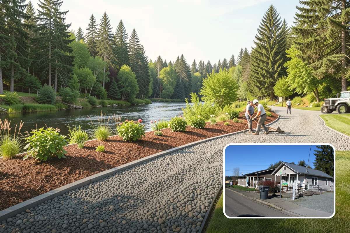 Gravel Pathway Installation in South Prairie, Pierce County, WA - Provides a firm, all-season walking surface that drains fast