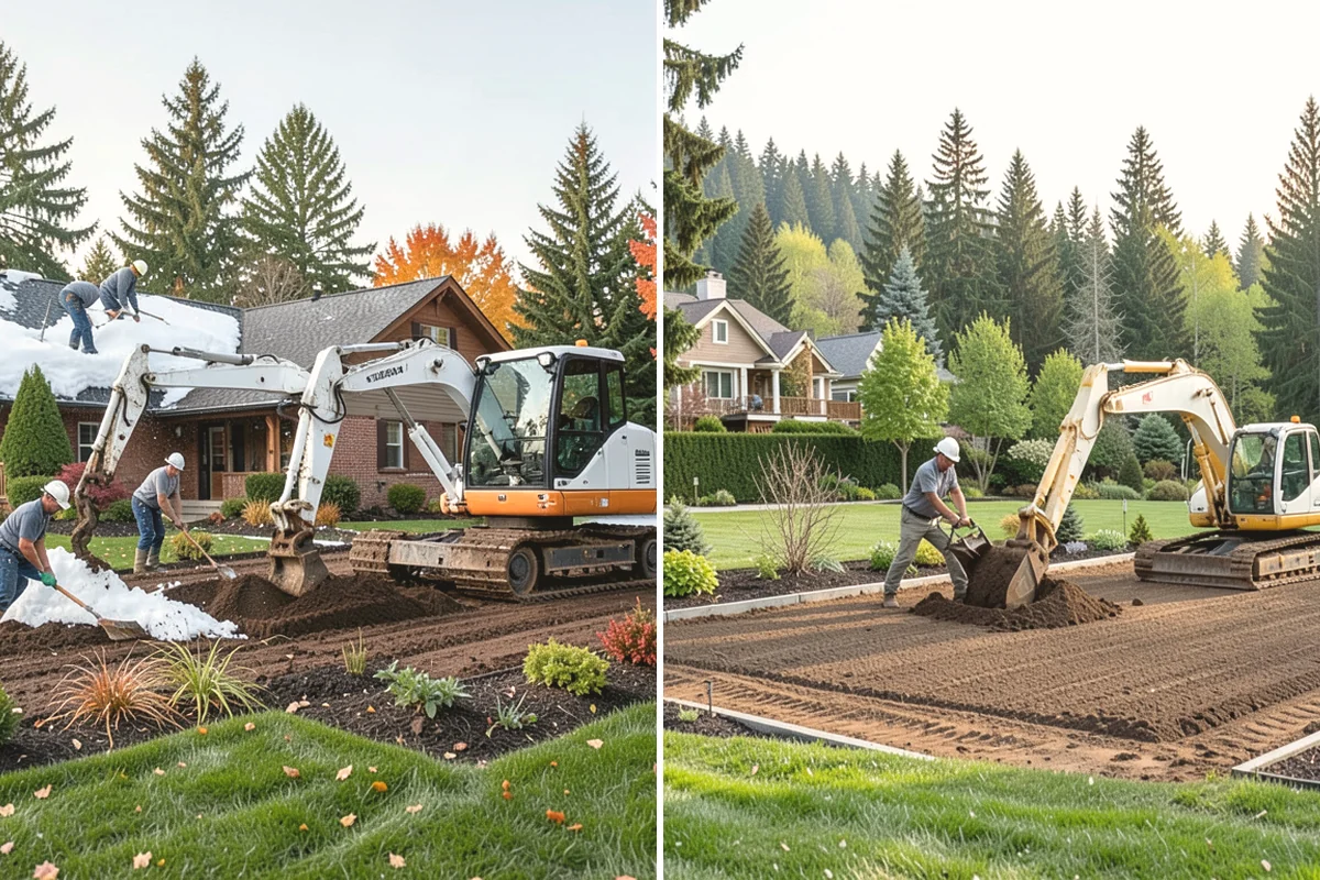 Gravel Pathway Installation in Yarrow Point, King County, WA - Excavate the pathway and remove soft or organic soil