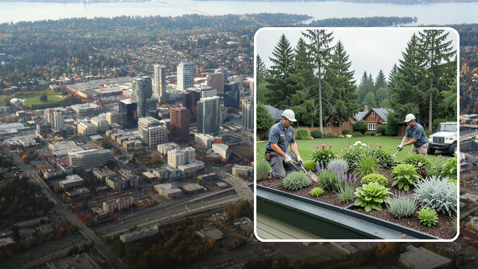 Green Roof Installation in Bellevue, King County, WA - Living green roofs that insulate, manage stormwater, and turn rooftops into planted, sustainable space.