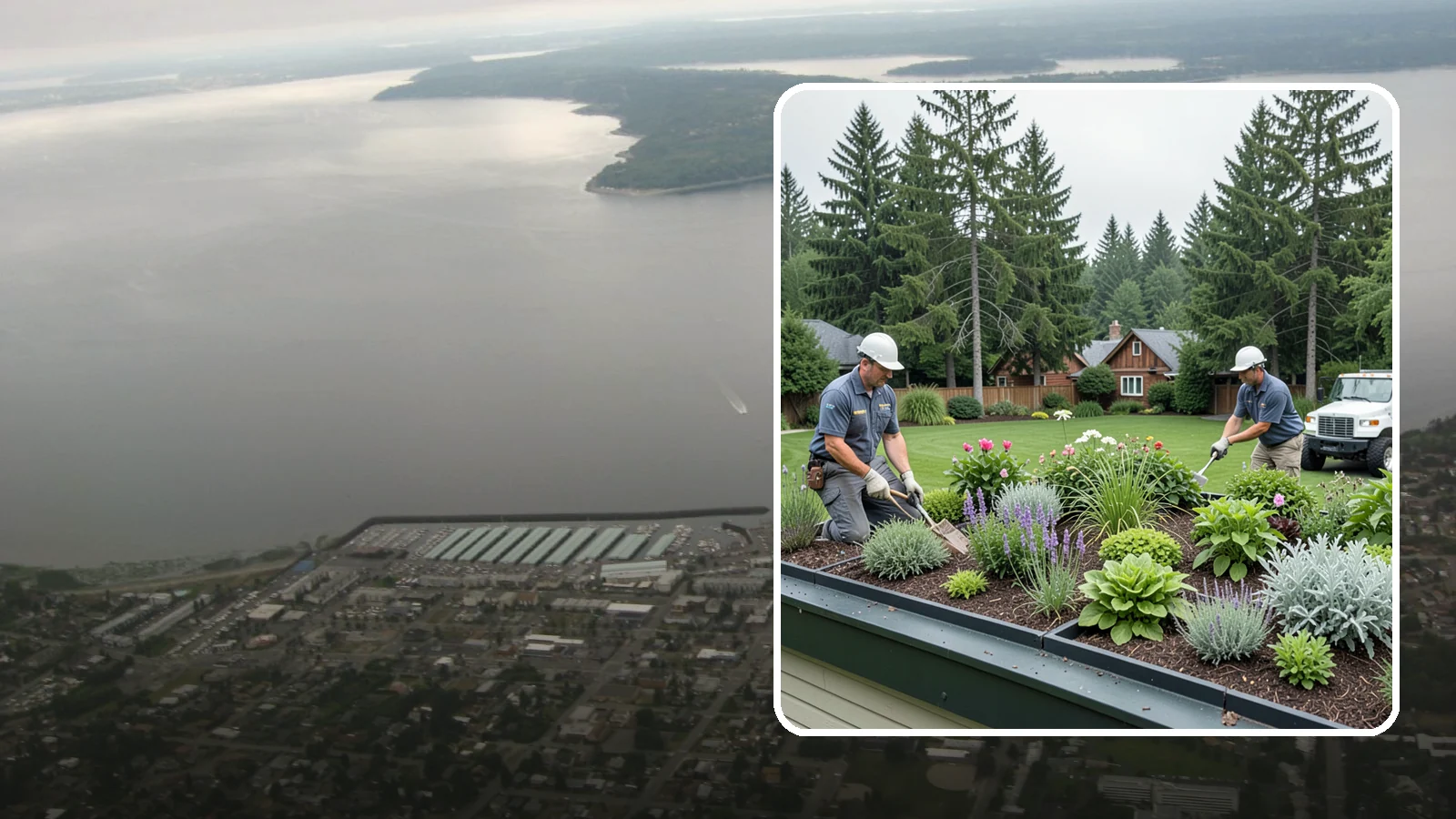 Green Roof Installation in Des Moines, King County, WA - Living green roofs that insulate, manage stormwater, and turn rooftops into planted, sustainable space.