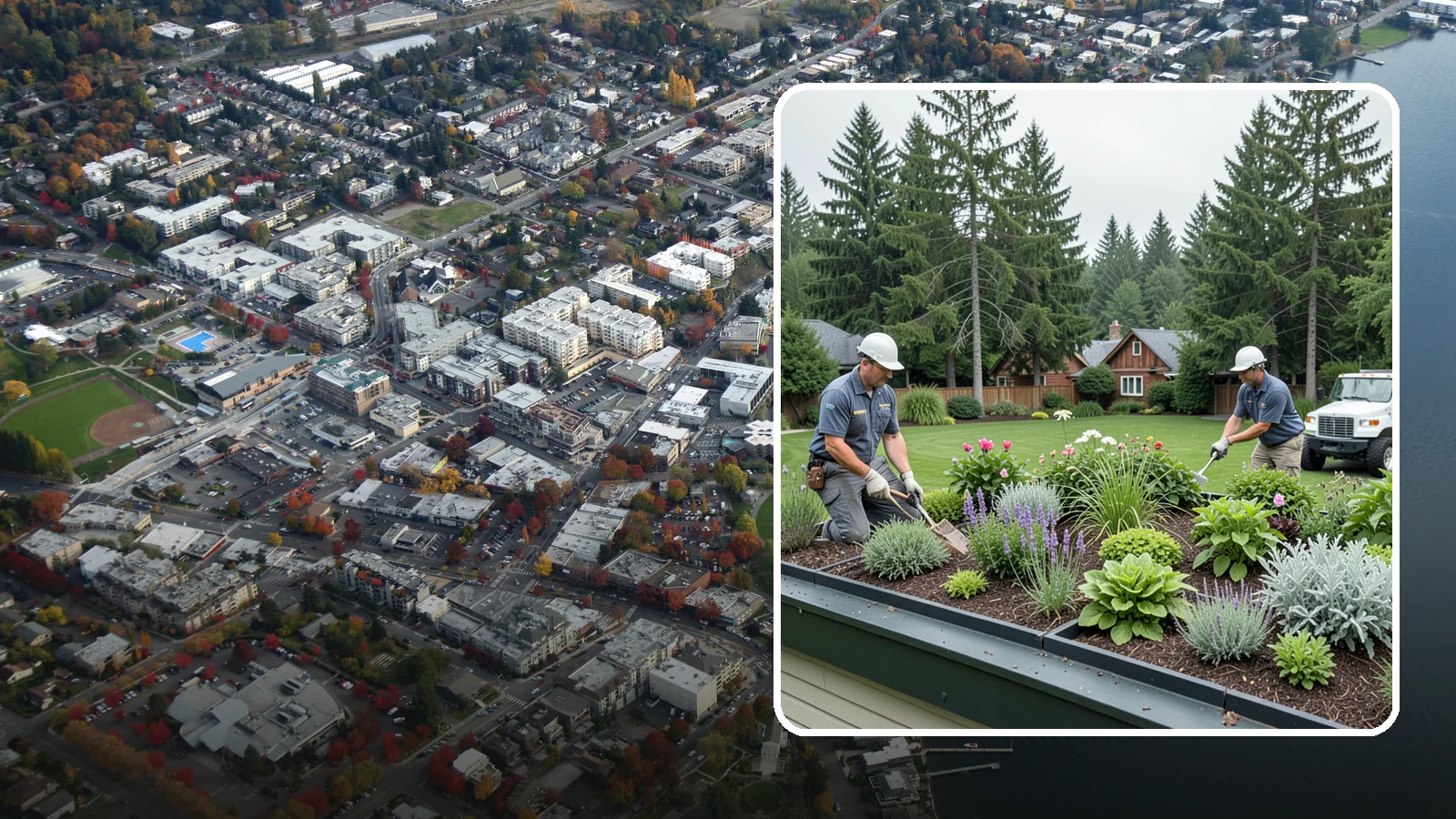 Green Roof Installation in Kirkland, King County, WA - Living green roofs that insulate, manage stormwater, and turn rooftops into planted, sustainable space.
