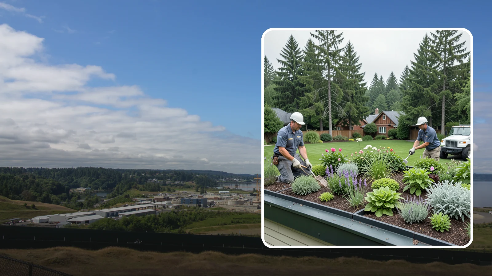 Green Roof Installation in University Place, Pierce County, WA - Living green roofs that insulate, manage stormwater, and turn rooftops into planted, sustainable space.