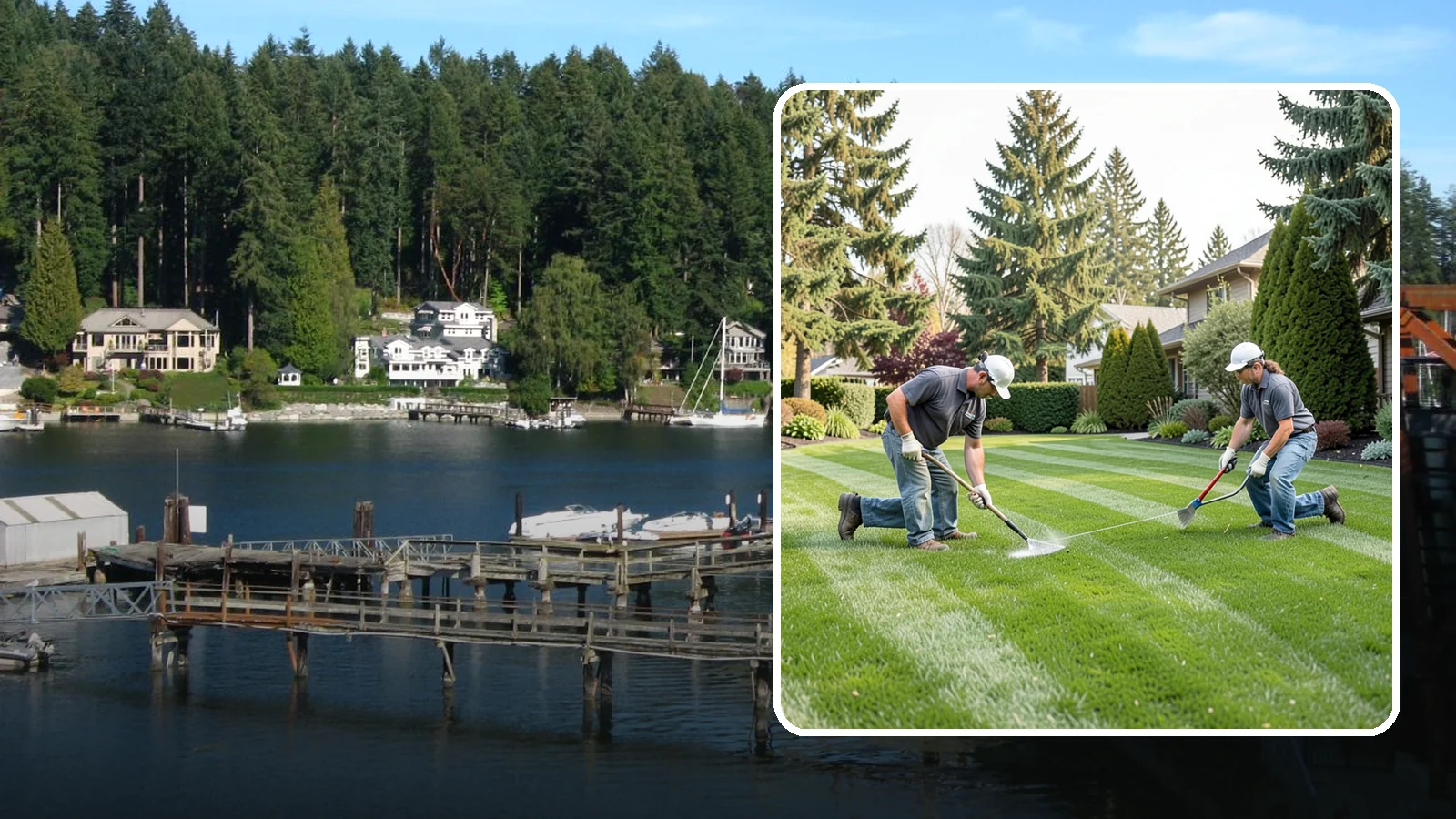 Grub Control in Gig Harbor, Pierce County, WA - Grub treatment that protects your lawn from the root-feeding larvae that cause dead patches.