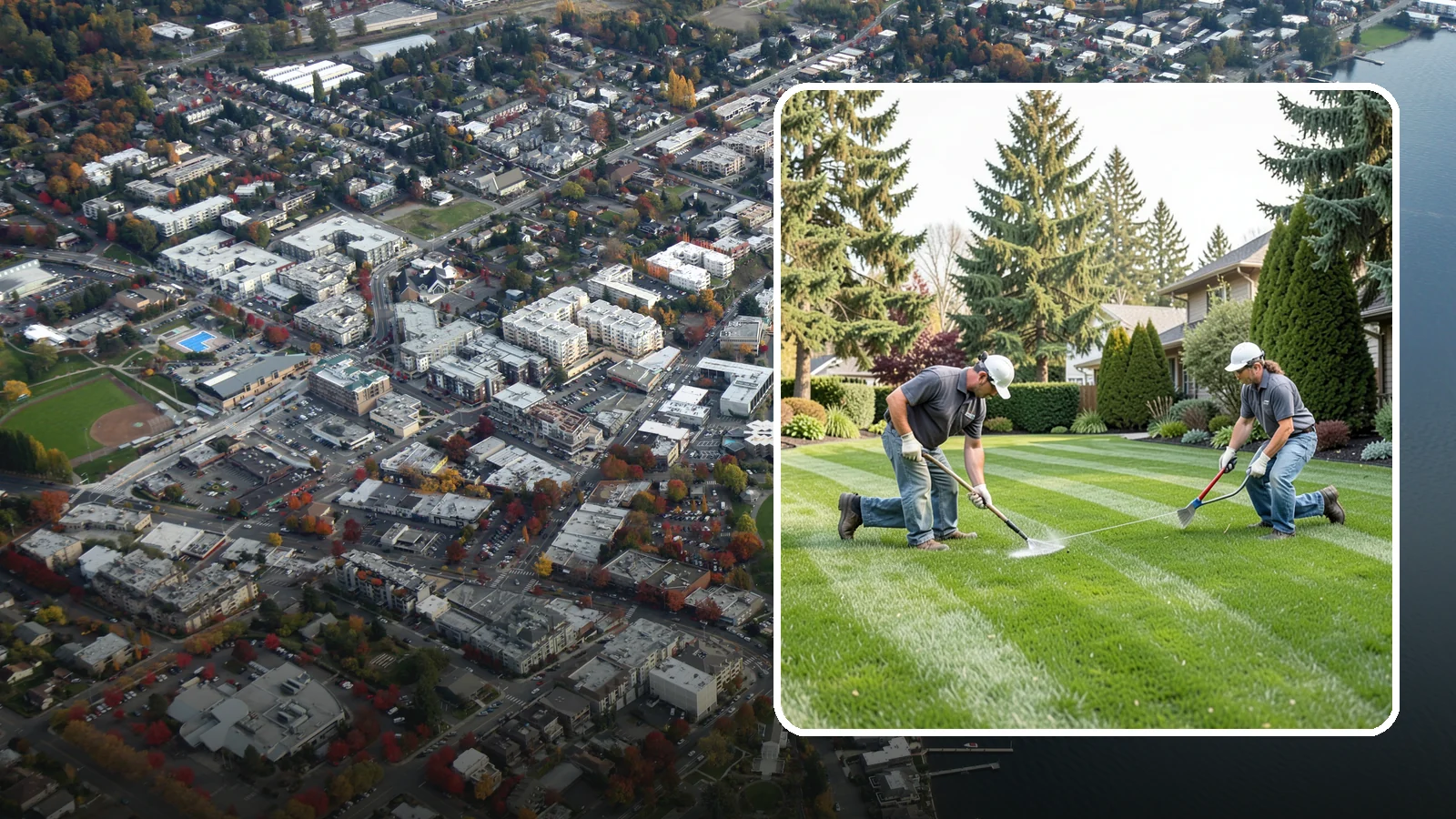Grub Control in Kirkland, King County, WA - Grub treatment that protects your lawn from the root-feeding larvae that cause dead patches.