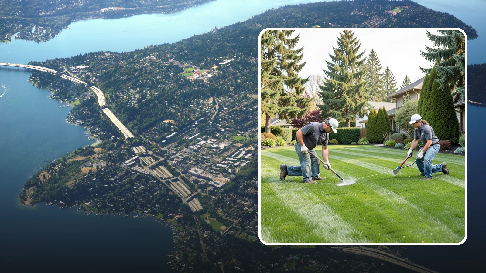 Grub Control in Mercer Island, King County, WA - Grub treatment that protects your lawn from the root-feeding larvae that cause dead patches.