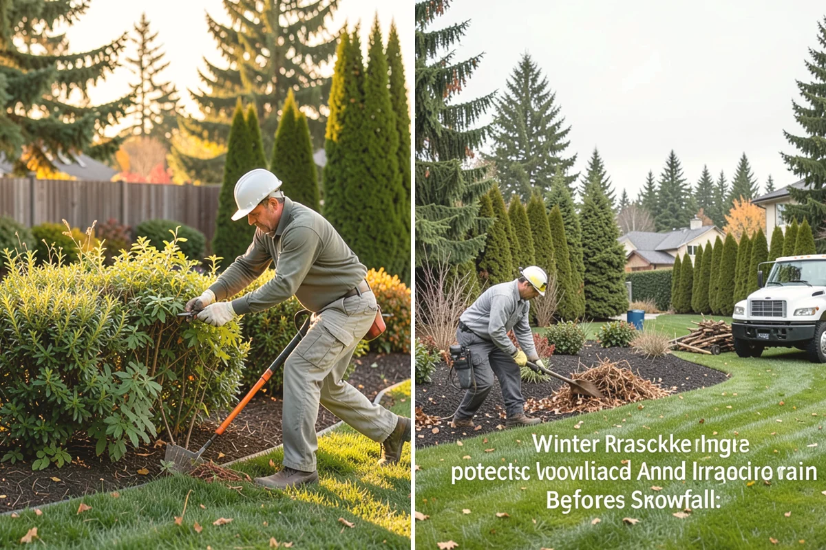 Hardy Fuchsia Pruning in Carnation, King County, WA - Leave old top growth over winter for crown protection