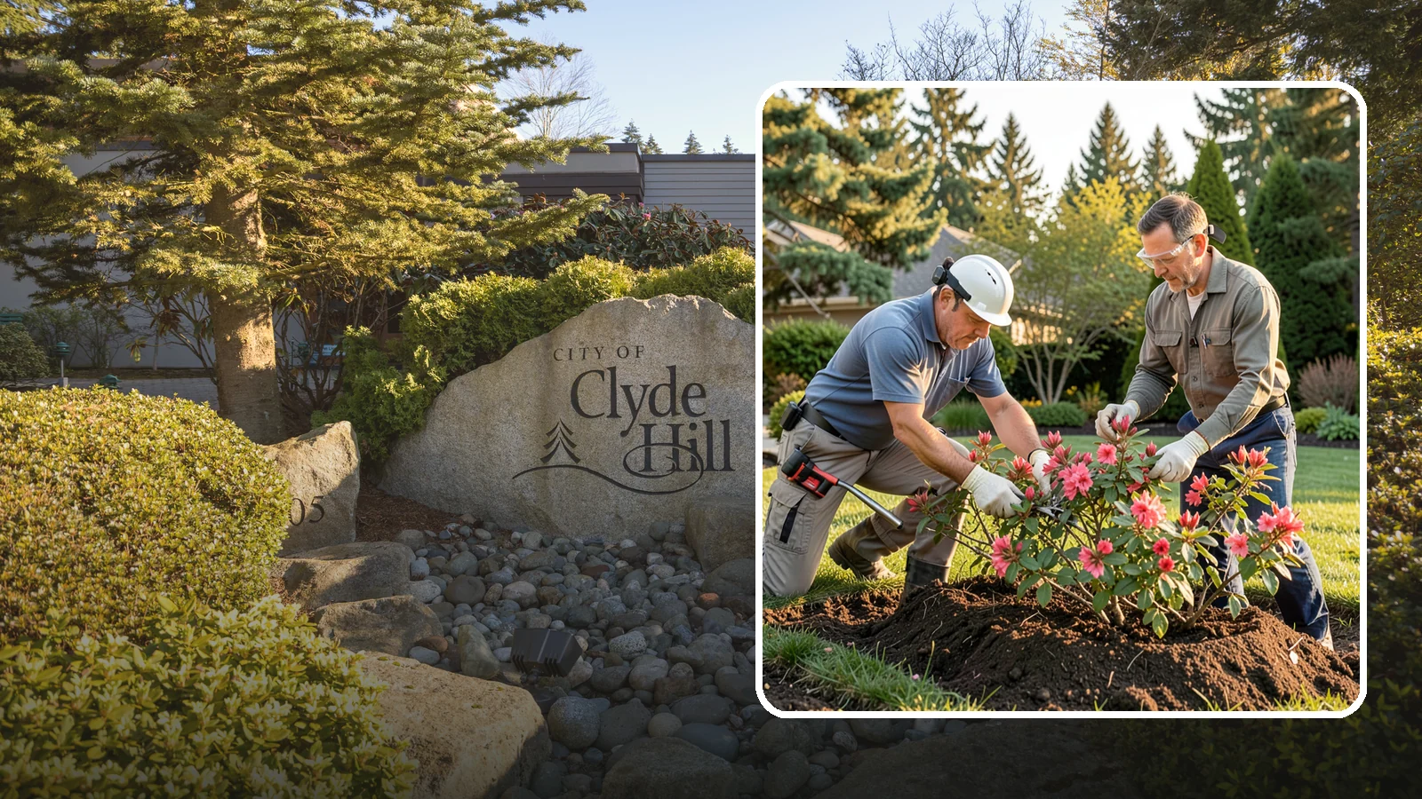 Hardy Fuchsia Pruning in Clyde Hill, King County, WA - Spring cutback of hardy fuchsia that leaves winter protection intact and drives vigorous new growth and long bloom.