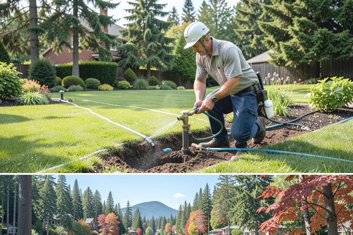 Hardy Fuchsia Pruning in Covington, King County, WA - In Western Washington, leave hardy fuchsia growth over winter and cut it back to emerging basal buds in spring (around April)...