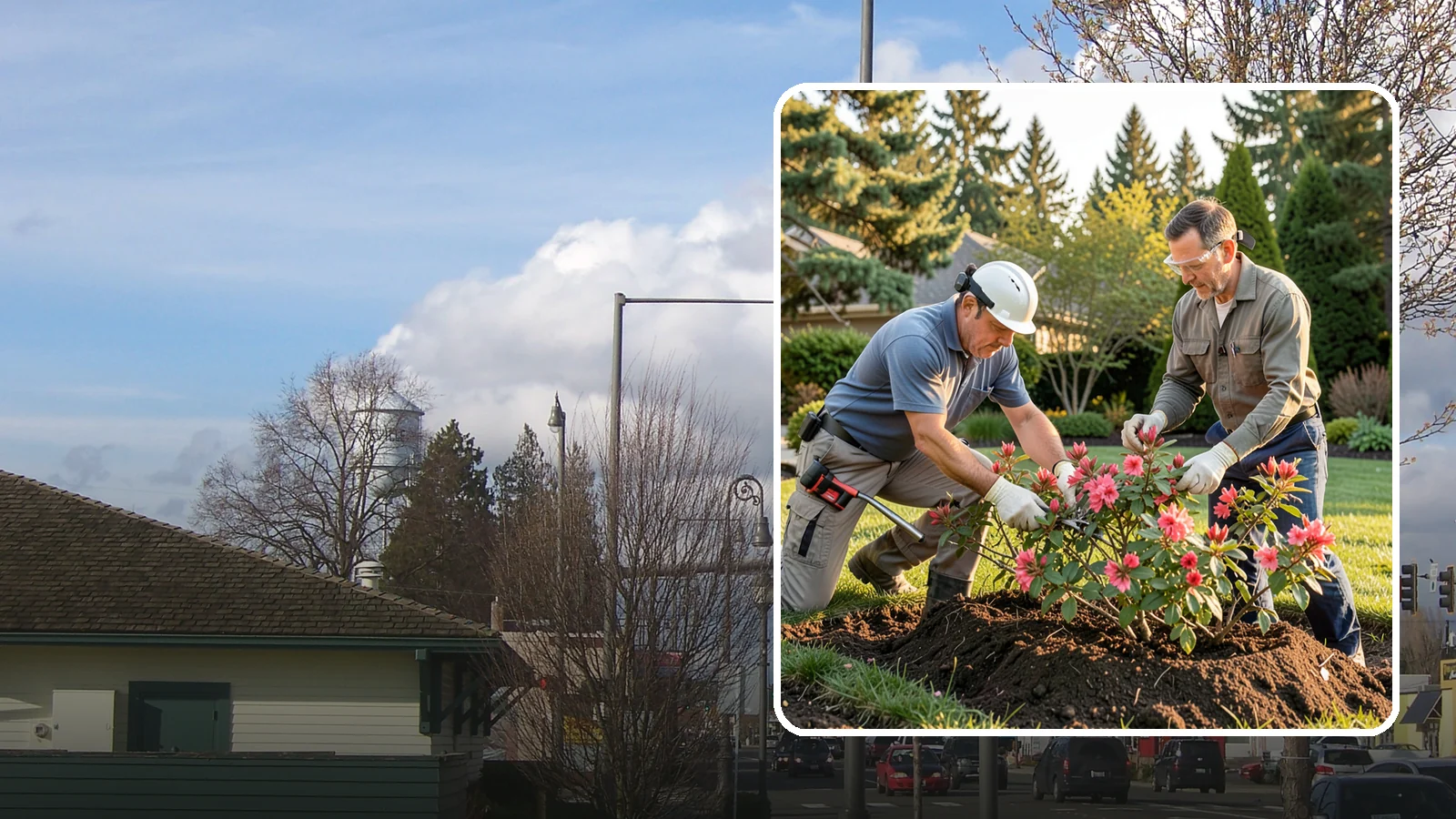 Hardy Fuchsia Pruning in Marysville, Snohomish County, WA - Spring cutback of hardy fuchsia that leaves winter protection intact and drives vigorous new growth and long bloom.
