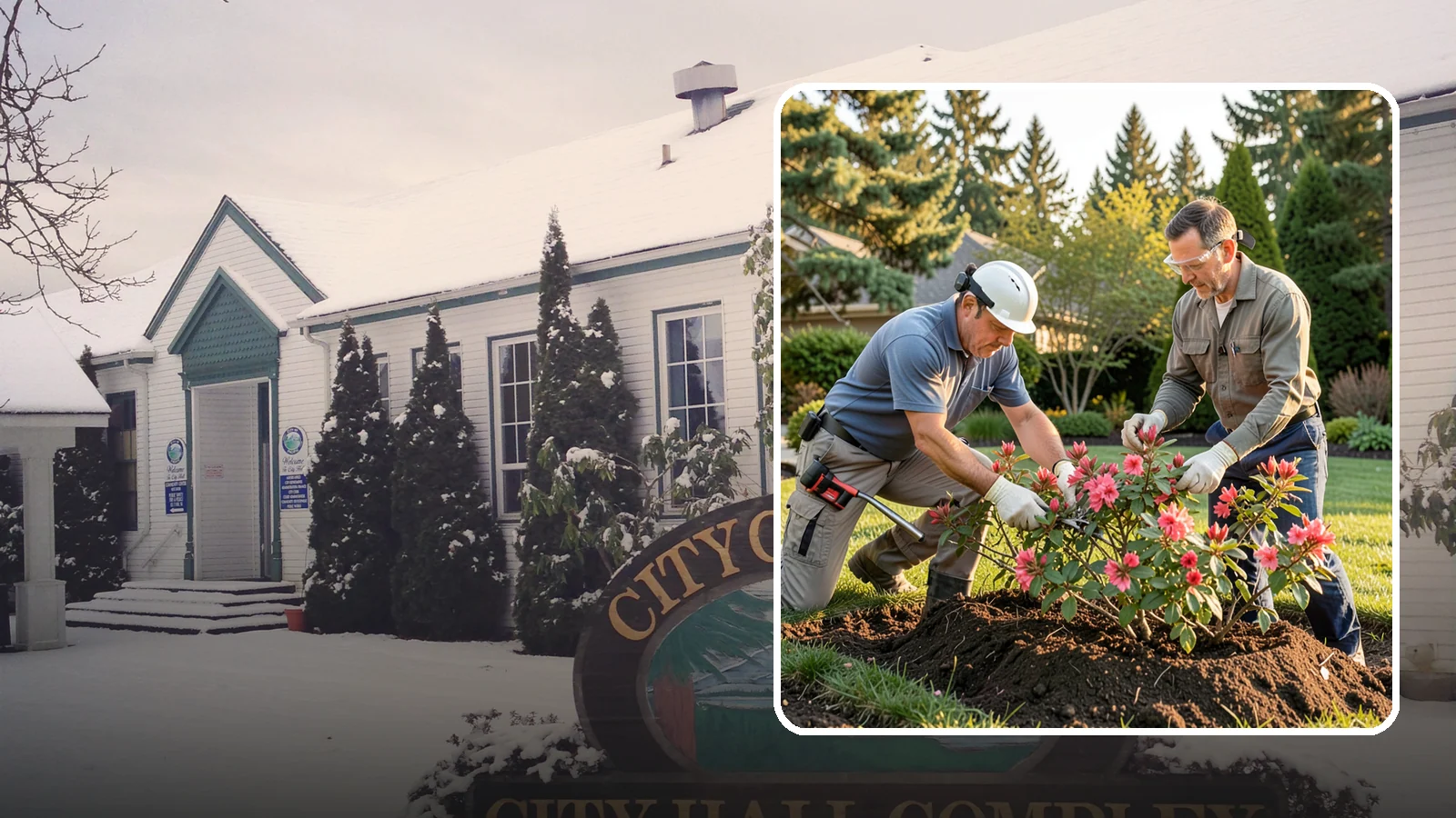 Hardy Fuchsia Pruning in Pacific, King County, WA - Spring cutback of hardy fuchsia that leaves winter protection intact and drives vigorous new growth and long bloom.
