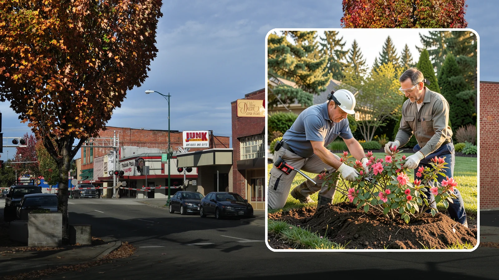 Hardy Fuchsia Pruning in Puyallup, Pierce County, WA - Spring cutback of hardy fuchsia that leaves winter protection intact and drives vigorous new growth and long bloom.