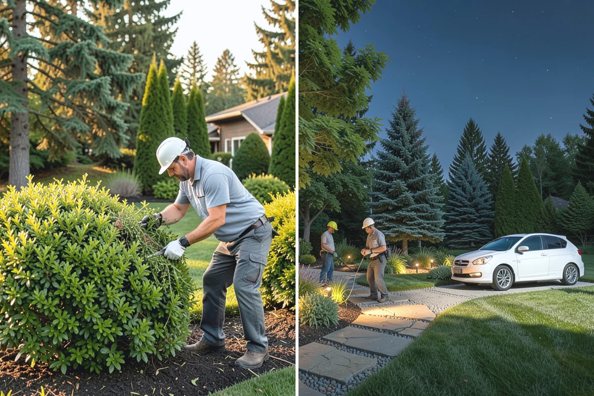 Hardy Fuchsia Pruning in Woodinville, King County, WA - Leave old top growth over winter for crown protection