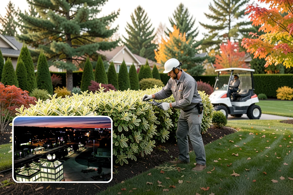 Heather Pruning in Auburn, King County, WA - Keeps plants compact and prevents open, woody, leggy growth