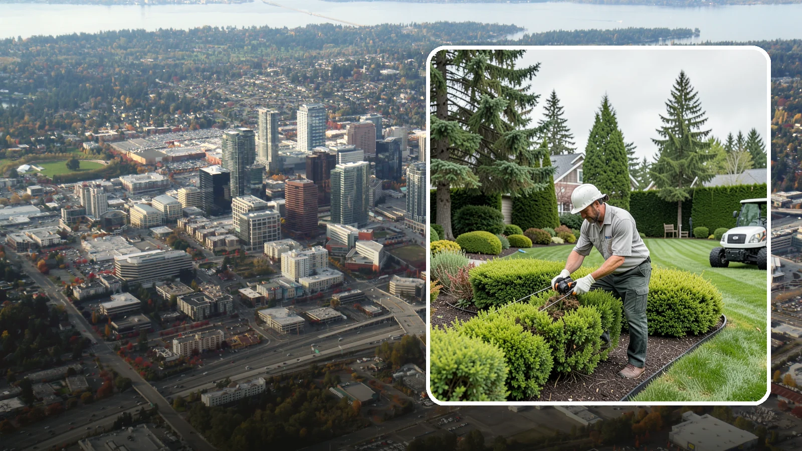 Heather Pruning in Bellevue, King County, WA - Light annual shearing of heaths and heathers just below spent flowers to keep plants compact and prevent woodiness.