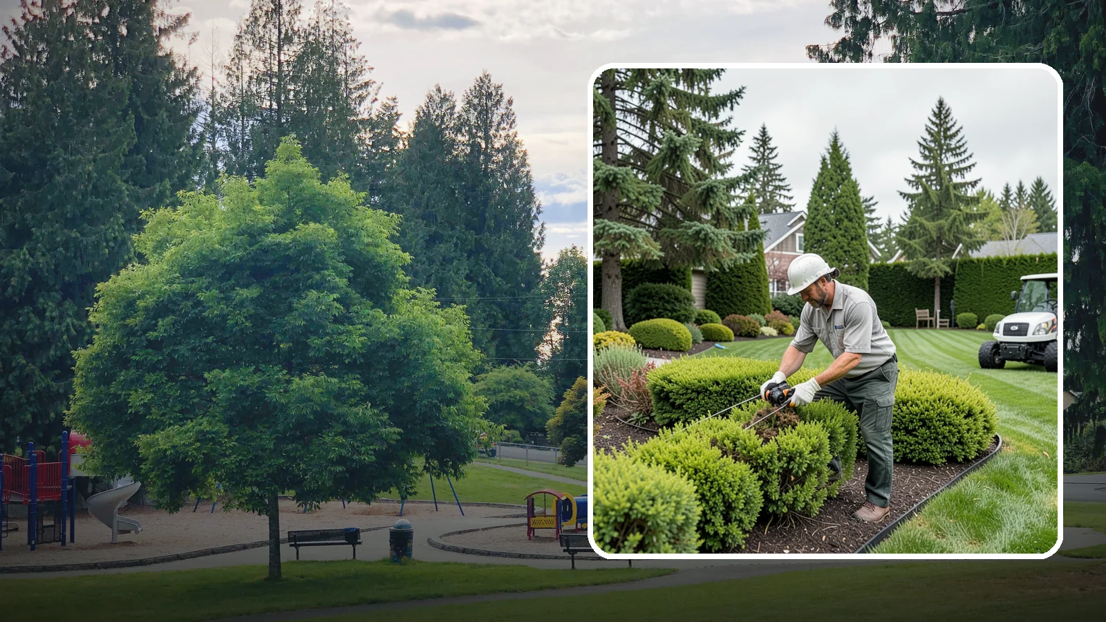 Heather Pruning in Bonney Lake, Pierce County, WA - Light annual shearing of heaths and heathers just below spent flowers to keep plants compact and prevent woodiness.
