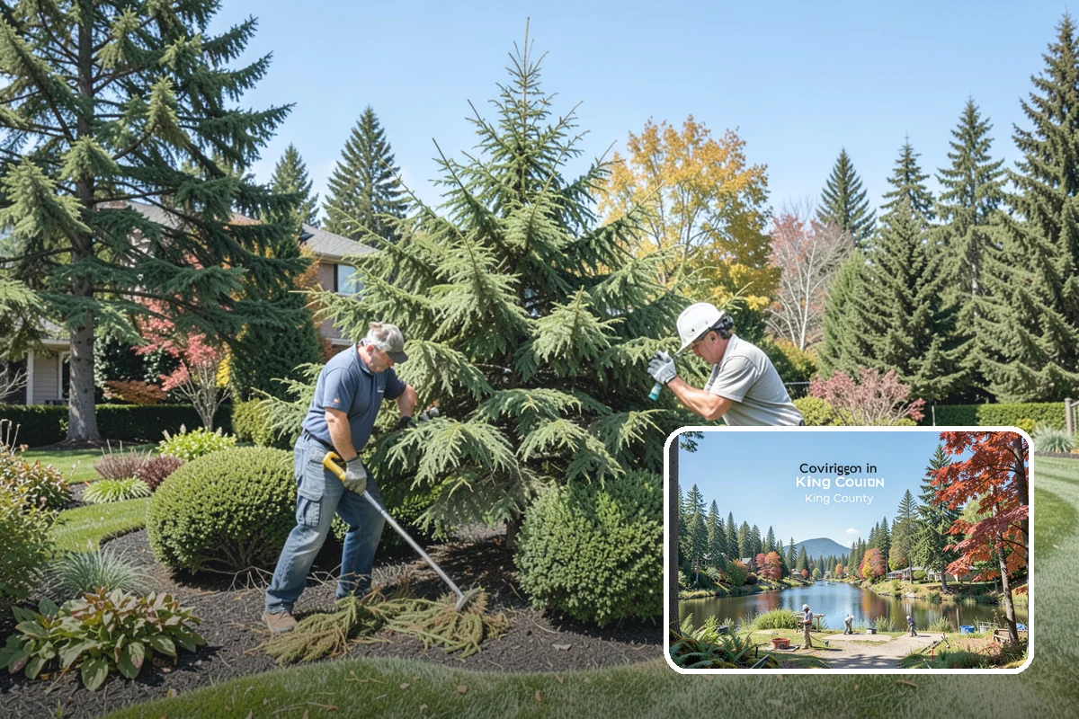 Heather Pruning in Covington, King County, WA - Keeps plants compact and prevents open, woody, leggy growth