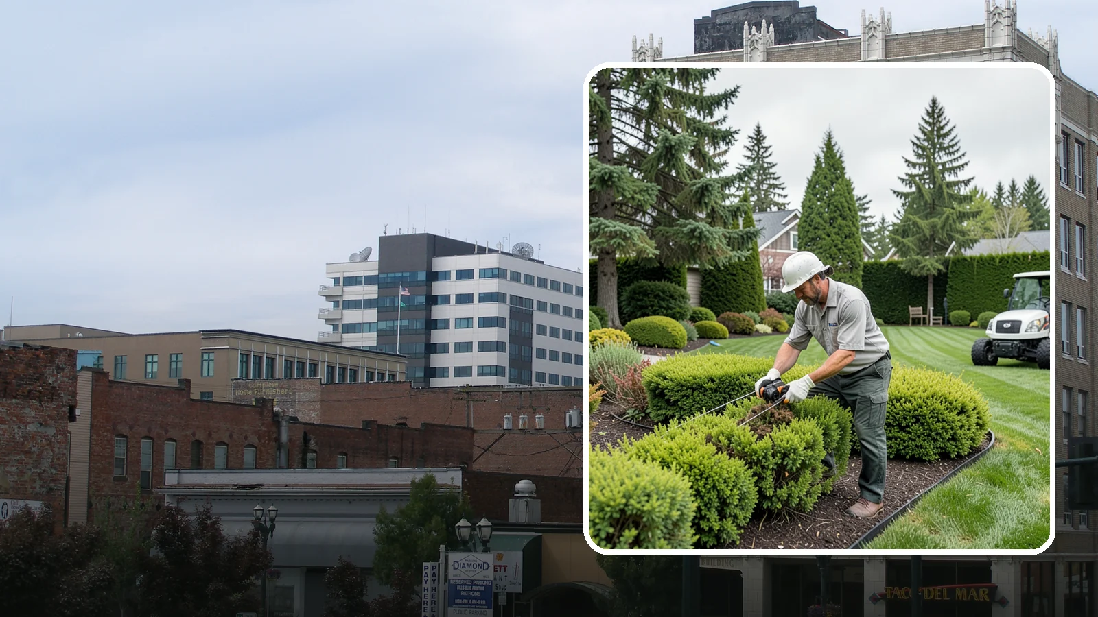 Heather Pruning in Everett, Snohomish County, WA - Light annual shearing of heaths and heathers just below spent flowers to keep plants compact and prevent woodiness.