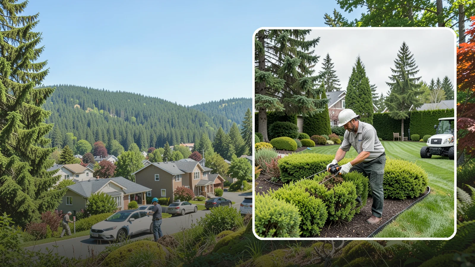 Heather Pruning in Index, Snohomish County, WA - Light annual shearing of heaths and heathers just below spent flowers to keep plants compact and prevent woodiness.