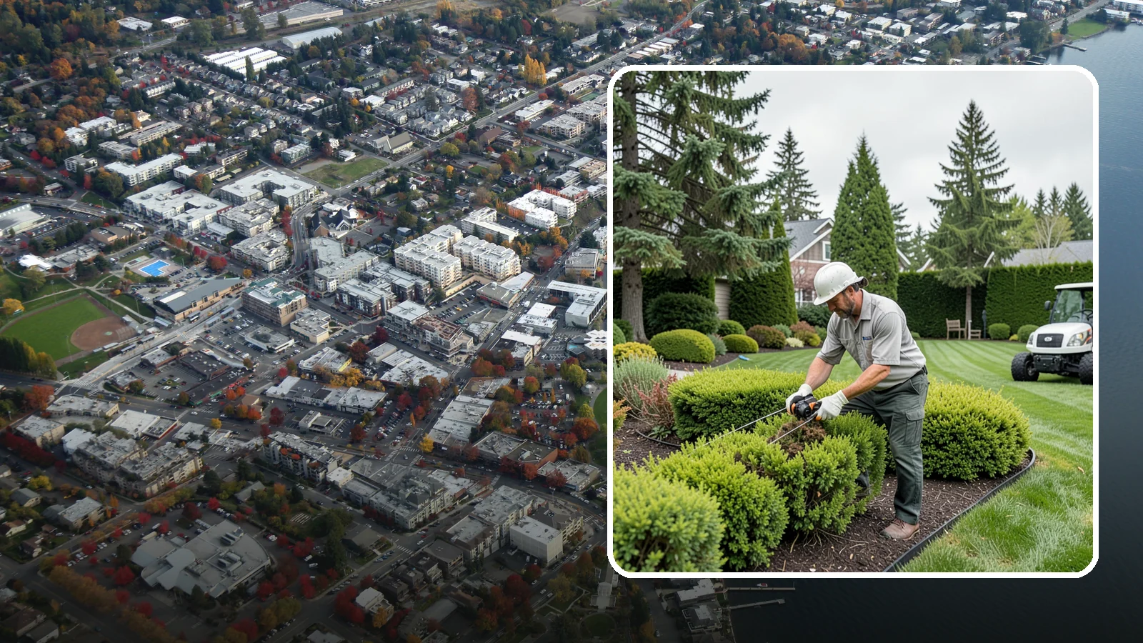 Heather Pruning in Kirkland, King County, WA - Light annual shearing of heaths and heathers just below spent flowers to keep plants compact and prevent woodiness.