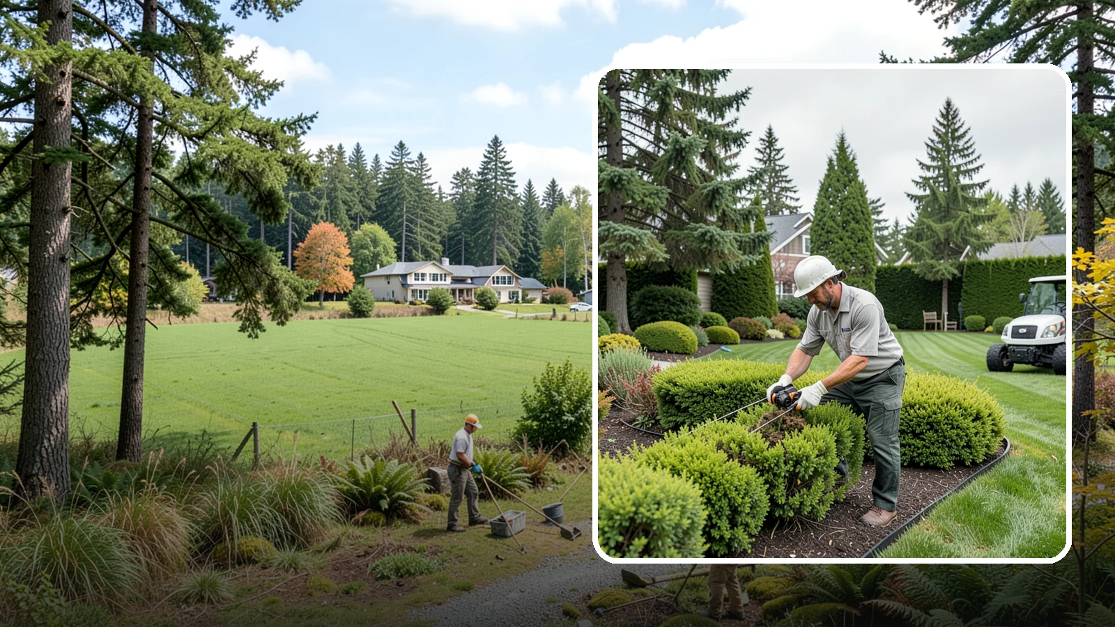 Heather Pruning in Lyman, Skagit County, WA - Light annual shearing of heaths and heathers just below spent flowers to keep plants compact and prevent woodiness.