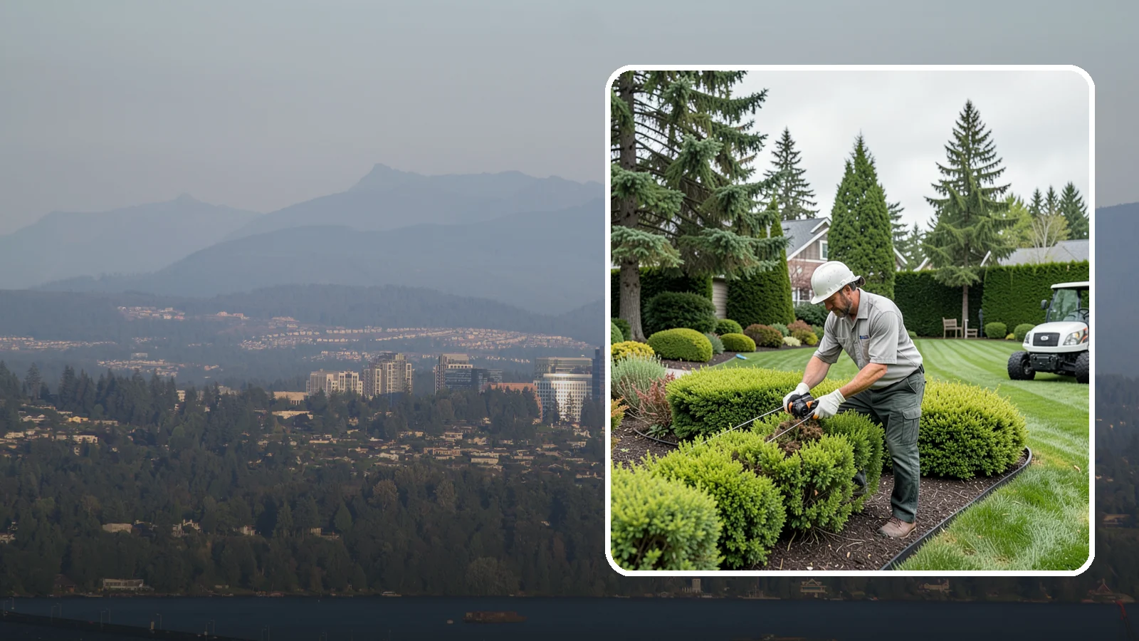 Heather Pruning in Medina, King County, WA - Light annual shearing of heaths and heathers just below spent flowers to keep plants compact and prevent woodiness.